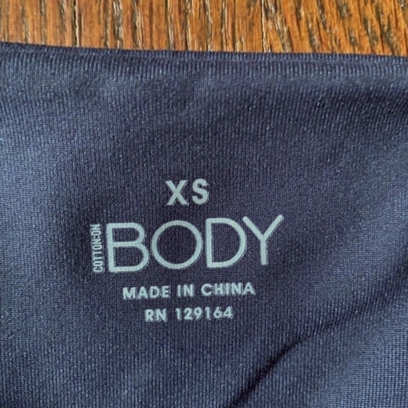 NWOT Cotton: On BODY High Waisted Bike Shortie Shorts black size XS - Picture 5 of 5